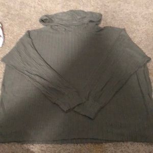 Ribbed lightweight AE hooded shirt